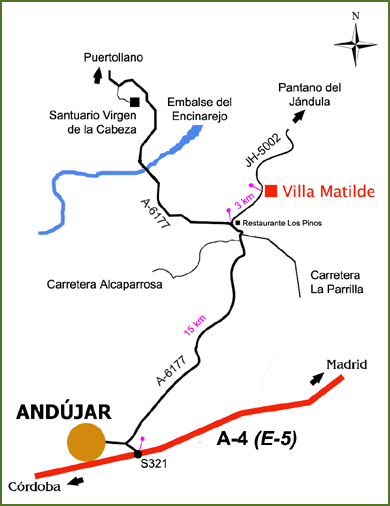 Map of Villa Matilde